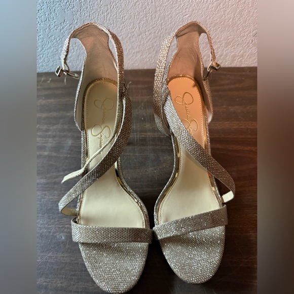 Jessica Simpson Shoes - JESSICA SIMPSON JS-RAYLI2 GOLD SPARKLE MESH HEEL SIZE US12 Perfect!
